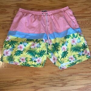 Tropical Floral Men's Swim Shorts